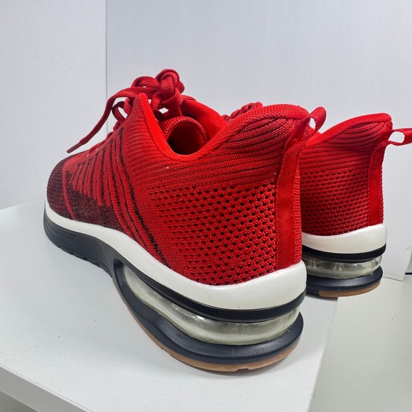 Mishansha Air Cushion Running Shoes Men Size 13.5 Red Black Woven Sneakers main image 8